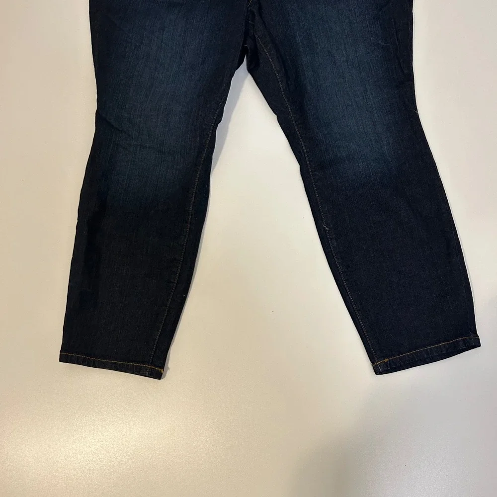 Torrid Mid Rise Skinny Jeans Dark Wash Vintage Stretch Womens Size 20 Short - Picture 4 of 6